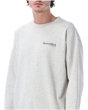 Sporty & Rich Run Club Sweatshirt - White