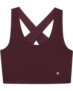 Anine Bing Yuna Compression Top - Purple