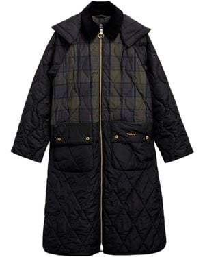 Barbour Osbourne Checked Quilted Jacket - Black