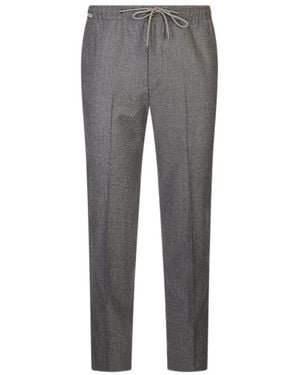 Corneliani Drawstring Casual Trousers - Grey