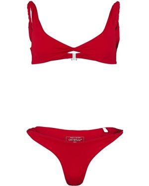 Off-White c/o Virgil Abloh Logo Bikini Set - Red