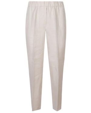 Peserico Straight-Leg Tailored Pants - White