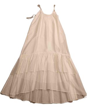 Liu Jo Spaghetti Strap Maxi Dress - Natural