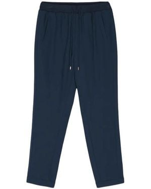 Liu Jo Mid-Rise Tapered Trousers - Blue
