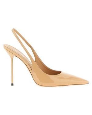 Paris Texas Lidia Slingback Court Shoes - Metallic