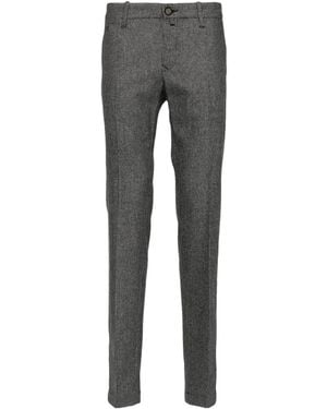 Jacob Cohen Dogtooth-Pattern Pants - Gray