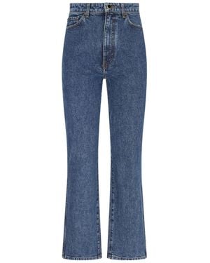 KHAITE Abigail Straight-Leg Jeans - Blue