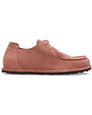 Birkenstock Utti Moccasin Lace-Up Shoes - Pink