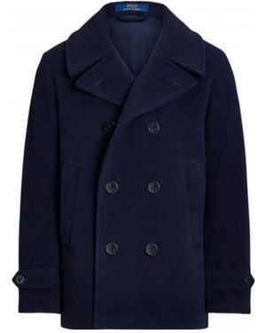 Polo Ralph Lauren Double-Breasted Coat - Blue