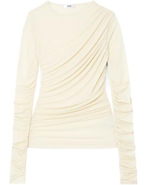 Agolde Tania Twist T-Shirt - White