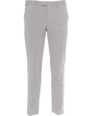 PT01 Pt Torino Classic Tailored Trousers - Grey