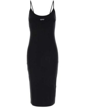 Off-White c/o Virgil Abloh Stretch Nylon Midi Dress - Black