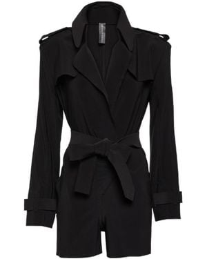 Norma Kamali Jersey Playsuit - Black