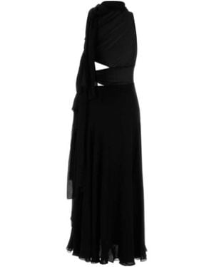 Alaïa Alaïa Bow Sleeveless Asymmetrical Dress - Black