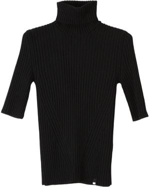Herno Ribbed-Knit Turtleneck Sweater - Black