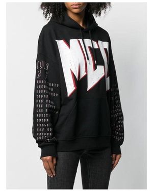 McQ Logo Printed Hoodie - Black
