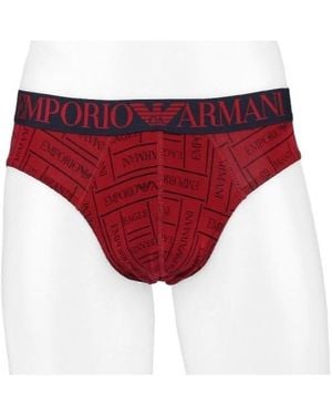 Emporio Armani Logo Underwear - Red