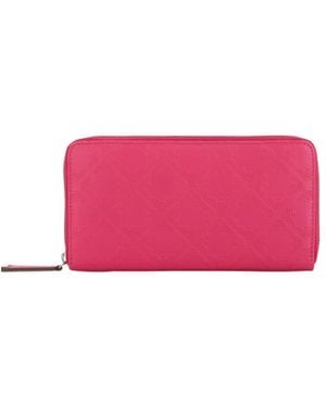 Emporio Armani Zipper Wallet - Pink