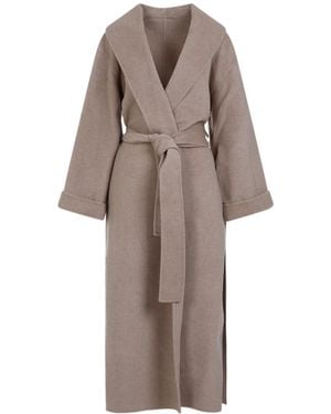 By Malene Birger Trullem Belted Wool Coat - Brown
