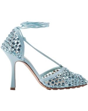 Bottega Veneta Sparkle Stretch Sandals - Blue
