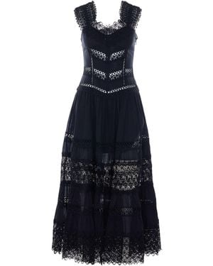 Charo Ruiz Ibiza Amaira Lace Long Dress - Blue