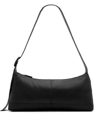 Ami Paris Small Taurillon Leather Etienne Crossbody Bag - Black