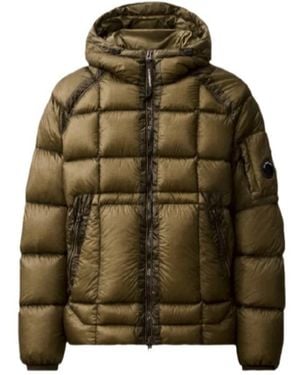 C.P. Company D.D. Shell Hooded Puffer Jacket - Green