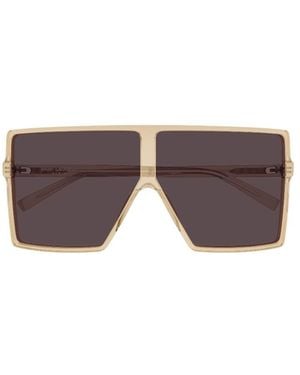 Saint Laurent Betty Rectangular Sunglasses - Purple