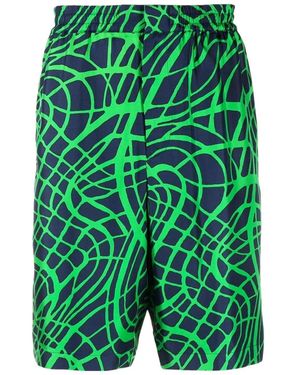 Moschino Pattern Shorts - Green