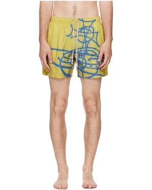 Vivienne Westwood Taffeta Swim Trunks - Green