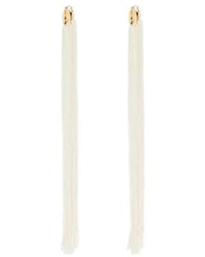 Jil Sander Drop Earrings - White