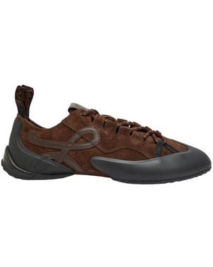 Loewe Suede Casual Shoes - Brown