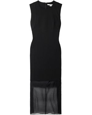 Jason Wu Layered Stretch-Jersey Midi Dress - Black