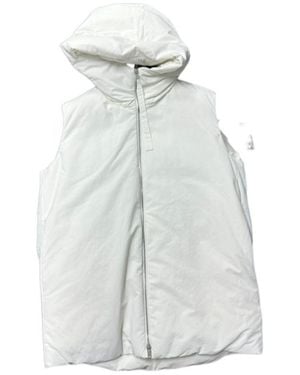 Jil Sander Hooded Vest Down Jacket - Gray