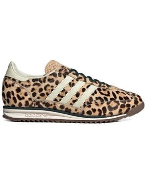 adidas Originals Sl 72 Og Leopard Printed Trainers - Brown