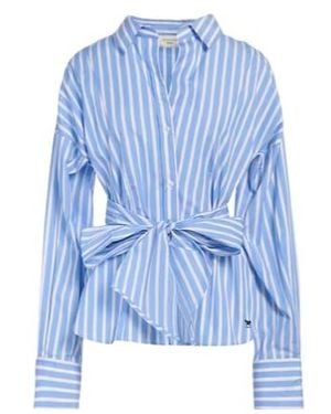 Weekend by Maxmara Striped Long-Sleeve Shirt - Blue
