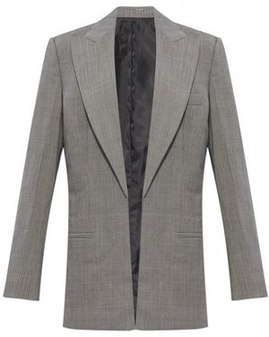 Helmut Lang Peak-Lapel Tailored Blazer - Grey