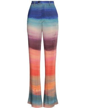 Marni Multi-Color Wide-Leg Pants - Blue