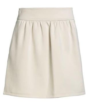 Max Mara Solid A-Line Skirt - Natural