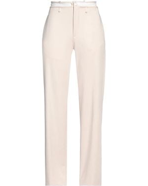 MM6 by Maison Margiela Solid-Color Casual Trousers - White