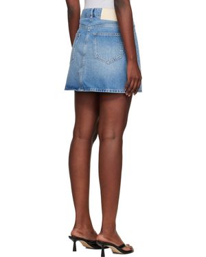 Holzweiler A-Line Denim Skirt - Blue