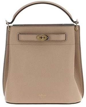 Mulberry Logo Shoulder Bag - Natural