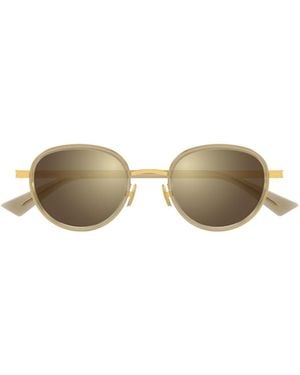 Bottega Veneta Eyewear Round Frame Sunglasses - Multicolour