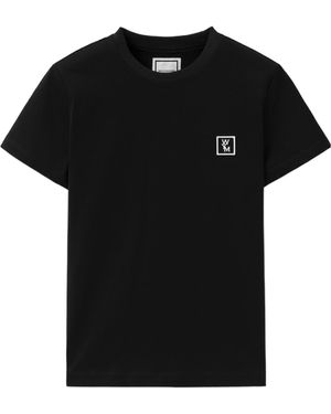 WOOYOUNGMI Logo Crew Neck T-Shirt - Black