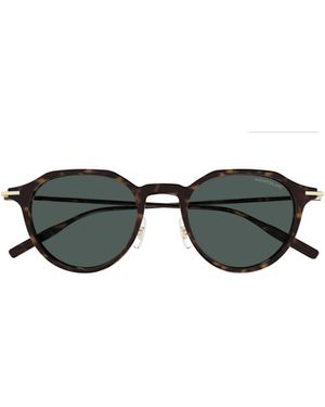 Montblanc Eyewear Round Frame Sunglasses - Multicolour