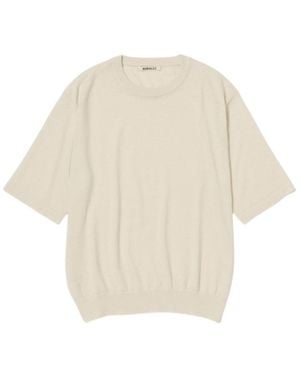 AURALEE Crew Neck T-Shirt - White