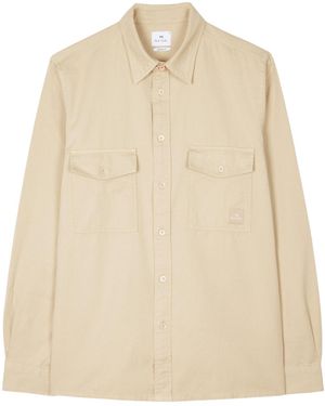 Paul Smith Longsleeve Utility Shirt - Natural