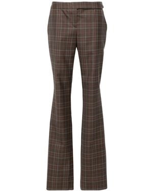 Stella McCartney Checked Casual Pants - Gray