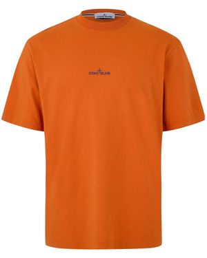 Stone Island Short Sleeve T-Shirt - Orange