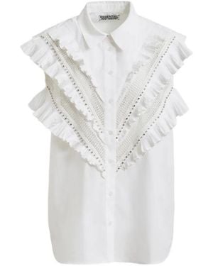 Essentiel Antwerp Jeandarlene Embellished Shirt - White